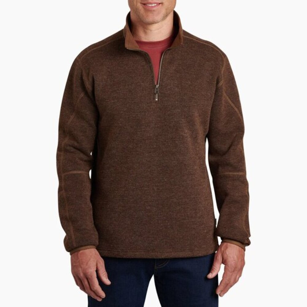 Men's Kuhl Thor 1/4 Zip Sweater M Dark Khaki